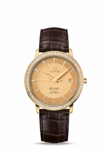 Omega De Ville Prestige Co-Axial 36.5 Yellow Gold / Diamond 413.58.37.20.58.001 (41358372058001)